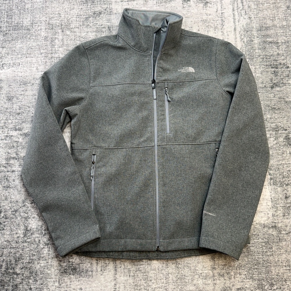 The North‎ Face Apex Bionic Jacket Womens Medium Gray Windwall Softshell Fleece